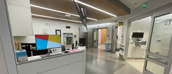 Interior of a hospital floor